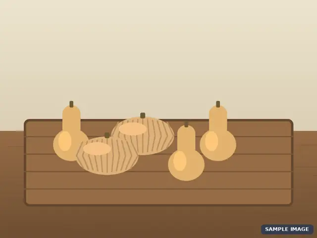 Cartoon illustration for the Pantry Keeper squash example